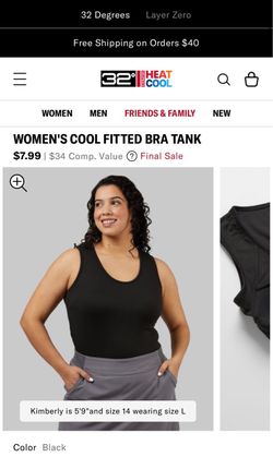32 Degrees Women's Cool Fitted Bra Tank