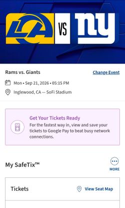 Rams vs Giants
