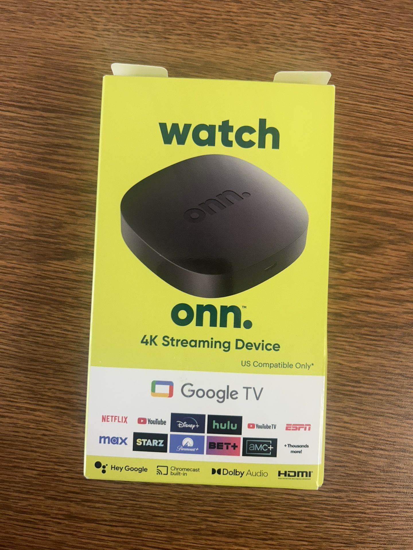 ONN 4K Streaming Device with Google