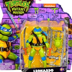 Teenage Mutant Ninja Turtles: Mutant Mayhem - Leonardo 4.5-inch Basic Action Figure by Playmates Toys