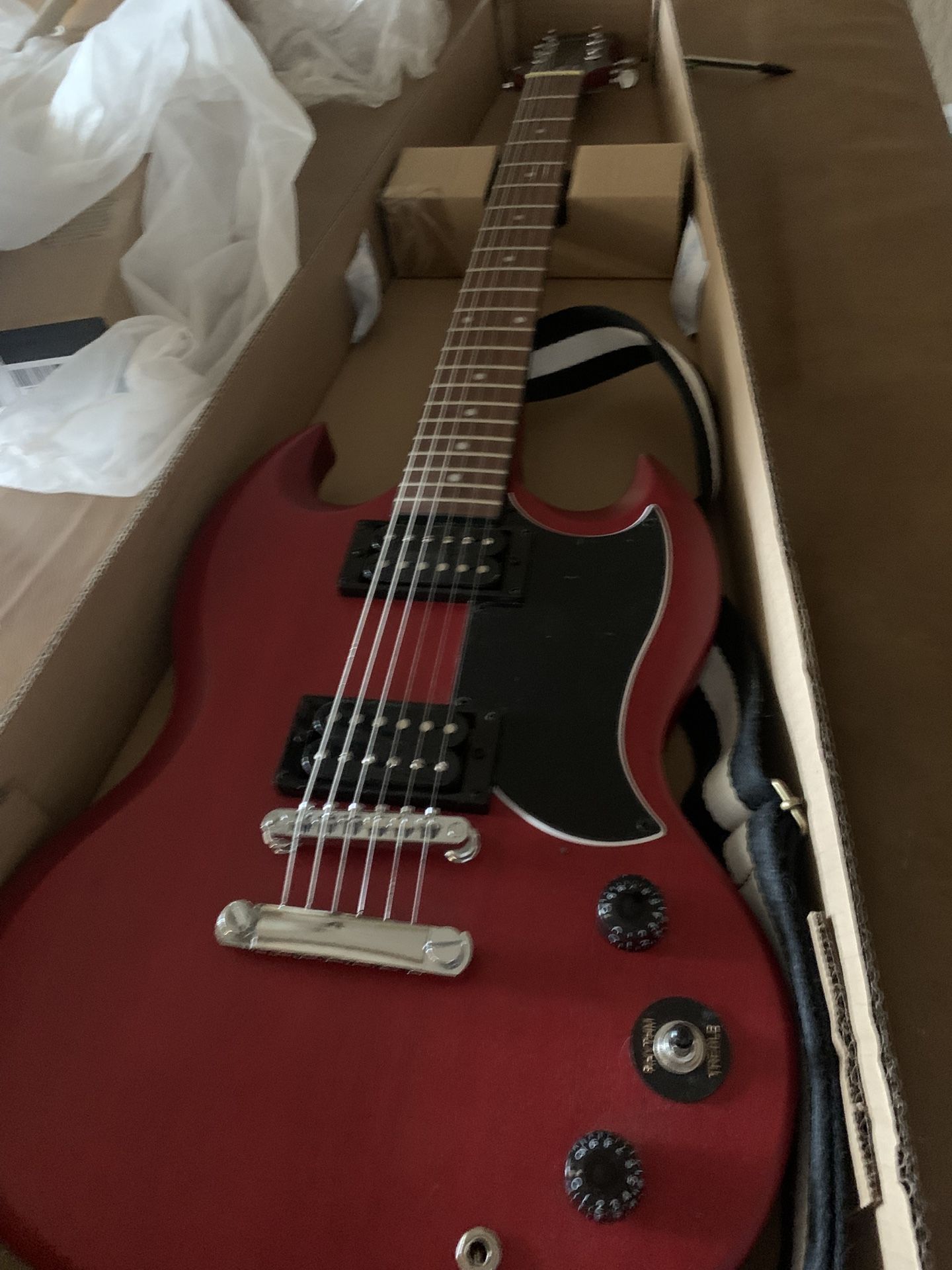 Epiphone SG Guitar (Cherry color)