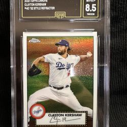 2021 Topps Chrome Clayton Kershaw Grade 8.5