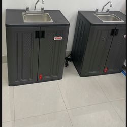 Hot/cold Water With Pump Portable Sink