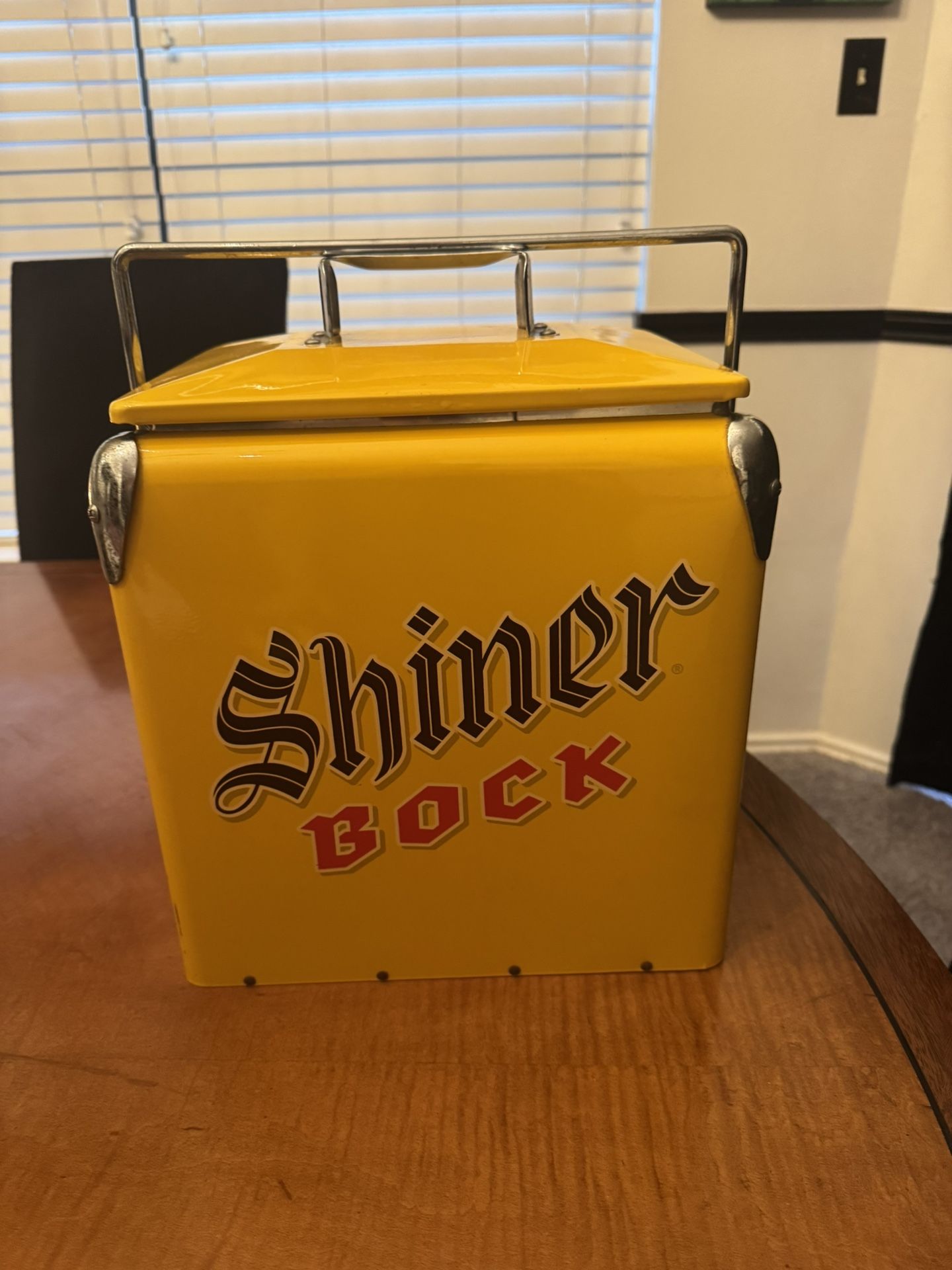 SHINER BOCK METAL COOLER