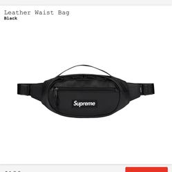 Supreme Leather Waist Bag 