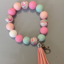 Beaded Keychain With Tassel