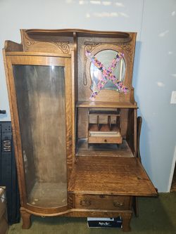 Antique Side-by-Side Secretary Cabinet