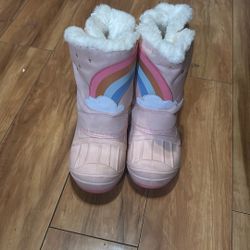 Pink Snow Boots For Little Girls Size 12