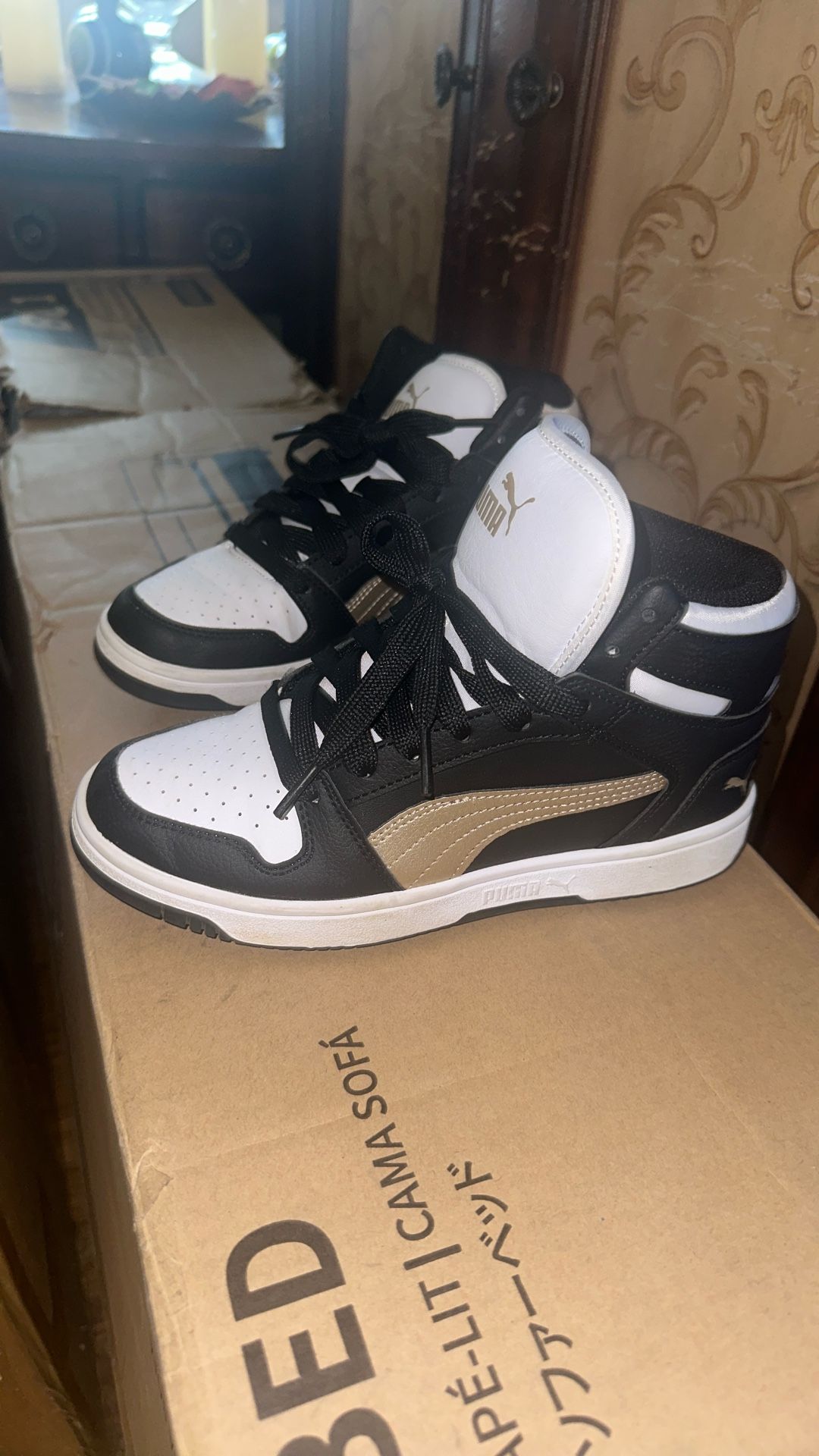Boys High Top Puma 4.5c