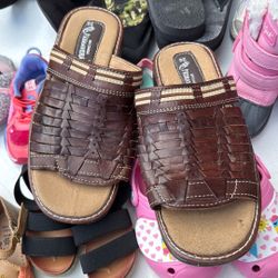 Men Mexican Leather Sandals Size 10 US 28 MX