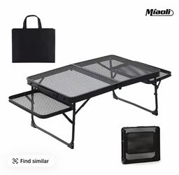 MiAoLi Folding table with two side panels