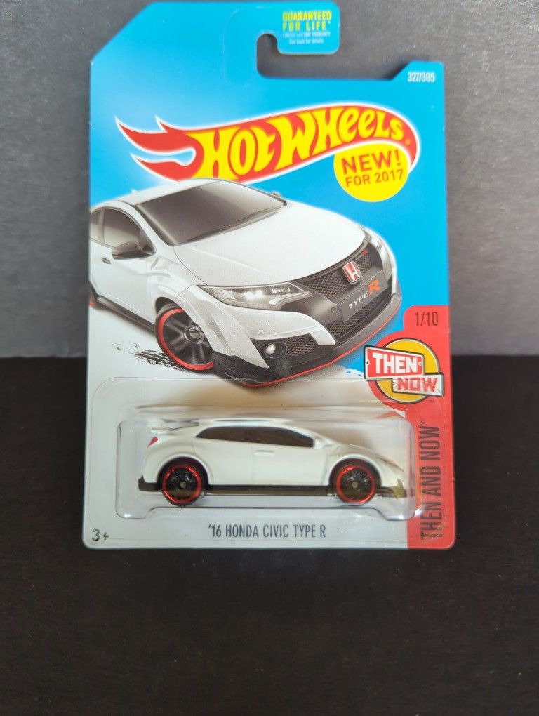 Hot Wheels Then And Now White '16 Honda Civic Type R