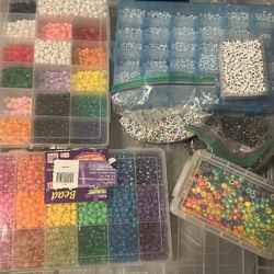 kandi bead supplies, friendship bracelets, pony beads charms letter beads 