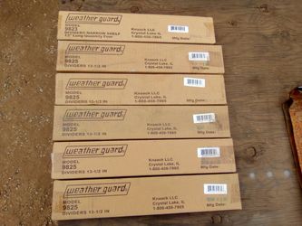 Weatherguard shelving dividers