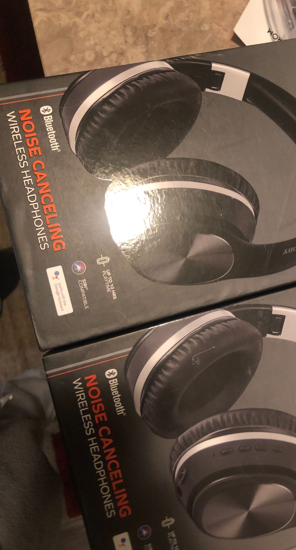 Lot Of 2 COBY Noise canceling Wireless Bluetooth headphones