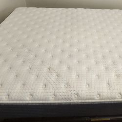 Queen Size Non Flip Mattress W/ Collapsible Frame