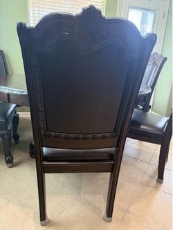 Crown Mark 7-Piece Round Dining Set - Table & 6 Chairs