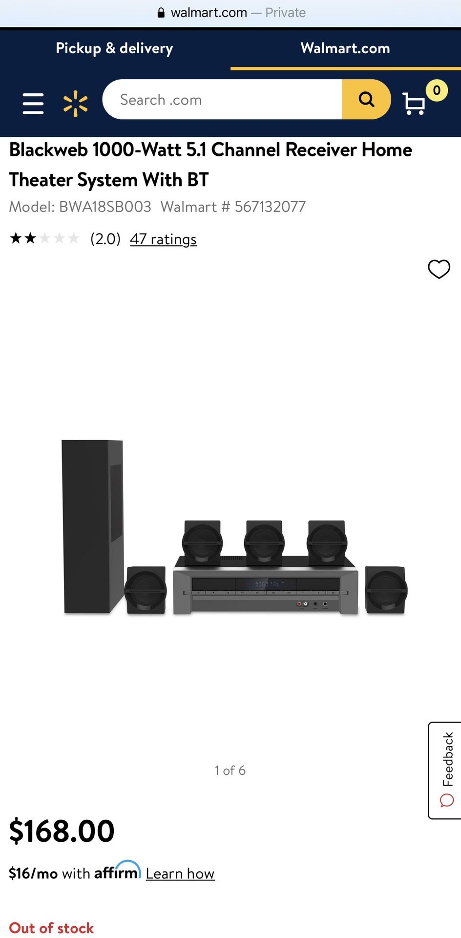 BlackWeb Home Theater System