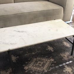 CB2 Marble Coffee Table 43.3ʺW x 22.0ʺD x 14.0ʺH