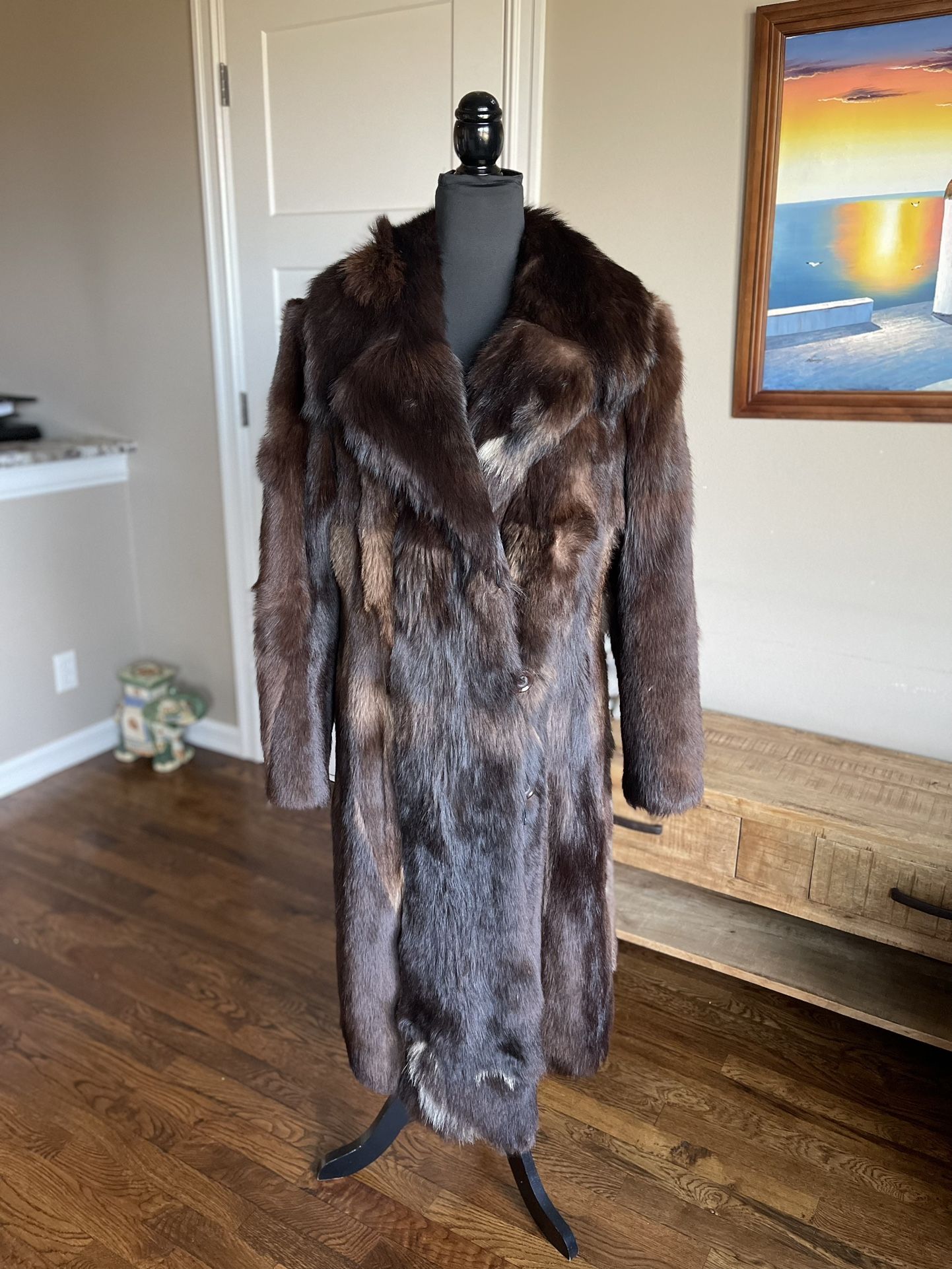 Vintage Real Wolverine Fur Coat Genuine Fur Polish Brand