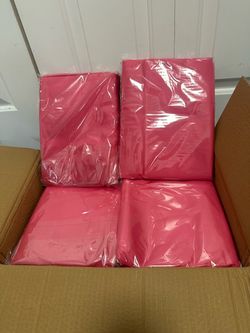 10 Pack 120 Inch Hot Pink Round Polyester Tablecloths