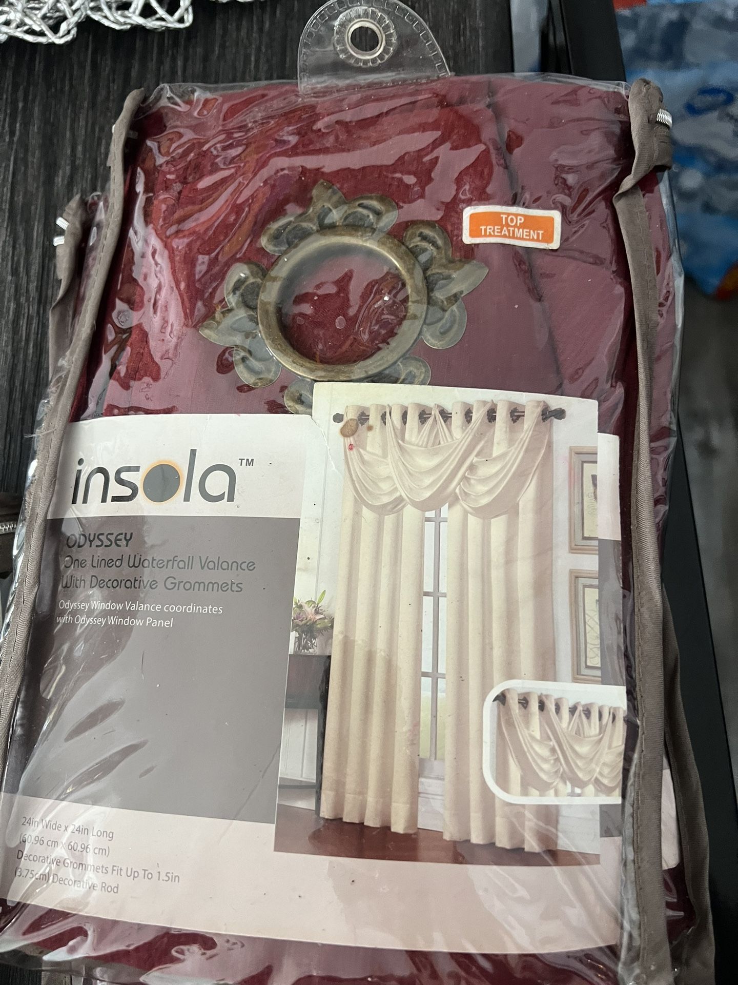 3 Burgundy Valances/ Curtains,All Products : American Fashion Style Bags On Sale