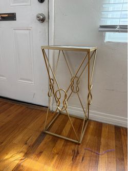 Gold framed side table