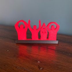 3D Printed O-H-I-O Silhouette Desk Toppers