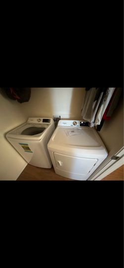 New washer and dryer