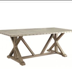 Galvanized Steel Dining Table
