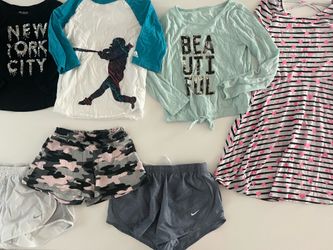 7- Piece Girls Play Lot Size Small (Nike shorts, adidas shirt)