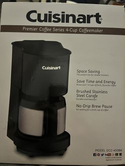 Cuisinart 4 Cup Coffeemaker With Stainless Steel Craft