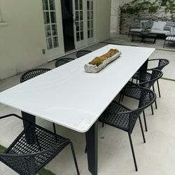 CB2 Crate And Barrel Outdoor Dining Table 