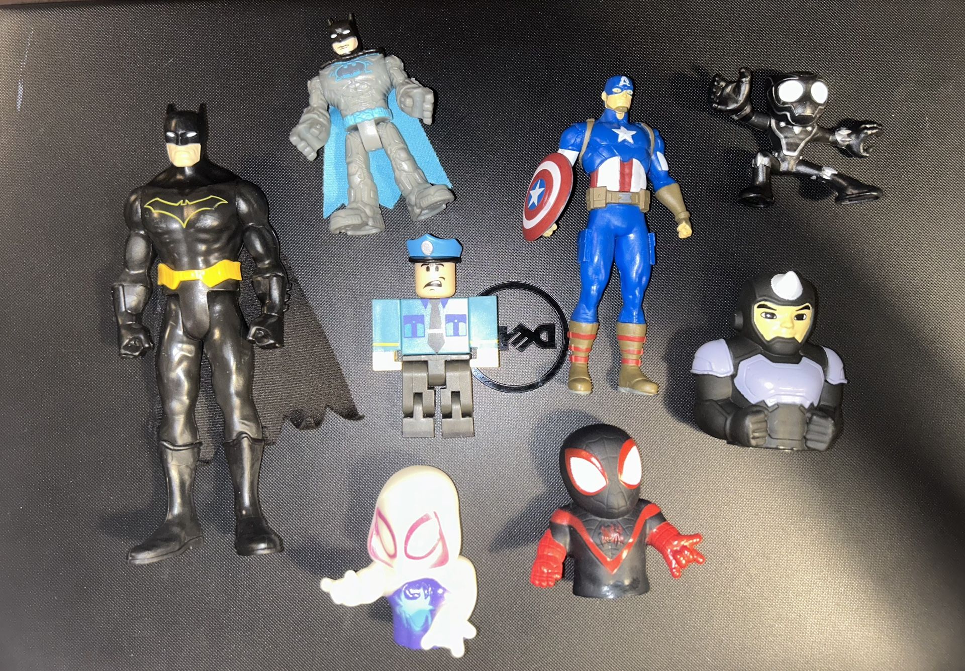 Junk Drawer Lot Toys Captain America, Roblox, Spider-Man, And More