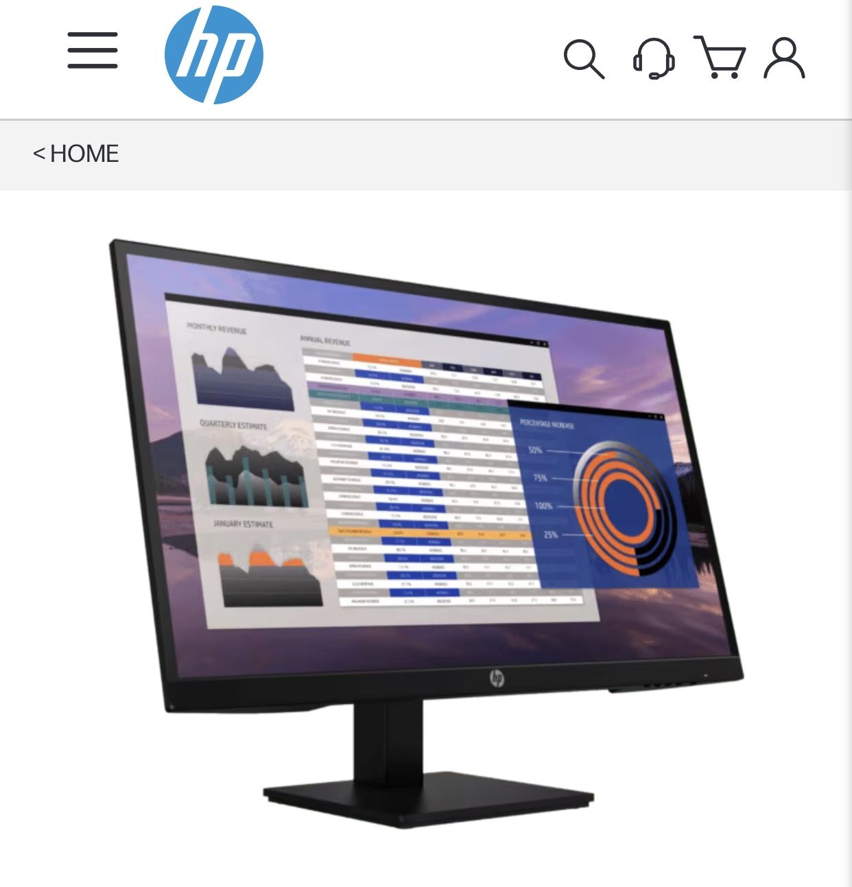 (2) 27-Inch Diagonal Monitor HP P27h G4 $300 O.B.O