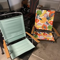 Pair of beach chairs