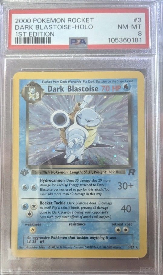 Pokemon TCG: Dark Blastoise PSA 8