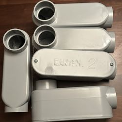 Set Of 5 cantex II Conduit Boxes 