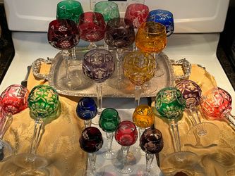 Magnificent Crystal wine glass collection