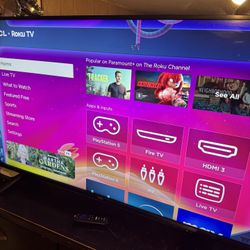 TCL ROKU SMART TV 50 INCH PRISTINE CONDITION NEED GONE FAST!