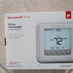 Honeywell Thermostat T6 New For AC Or Heat Pump
