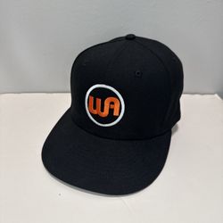 New Era 9fifty Warm Audio Hat Cap Black Orange White Logo