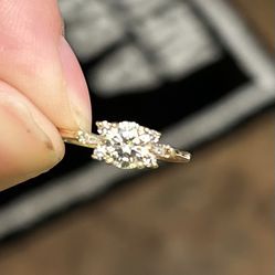 14kt Yellow Gold 1 CT Clarity Enhanced Diamond Ring