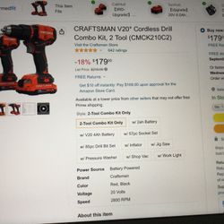 Drills Craftsman  20v