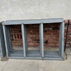 metal wall frame for fence 13 pieces 62” x 39”