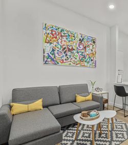 Modern Linen Fabric Sofa