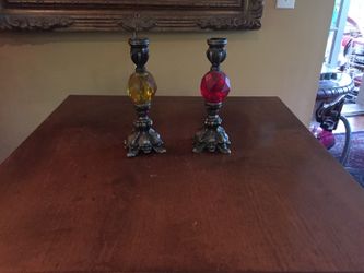 Antique candle holders