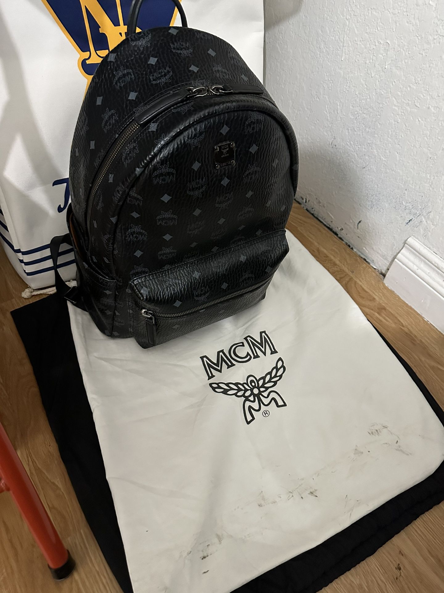Authentic MCM Backpack Black 