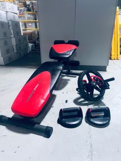 Workout bench Weider Pro 255L. Push-up handles ,all set for $100.