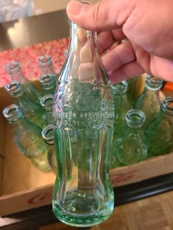 Vintage Coca Cola Green Glass 6 oz Bottles